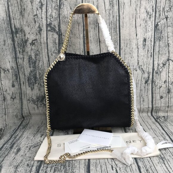 NWT Stella Mccartney Falabella Tote Bag Black - Picture 1 of 13